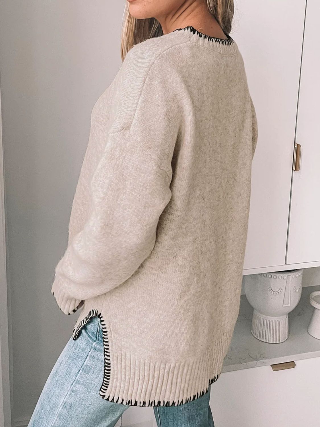 Round Neck Long Sleeve Sweater